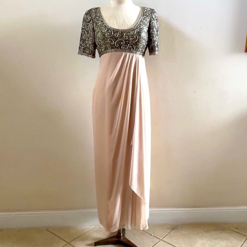 Rose Taft Maxi Embellished Dress